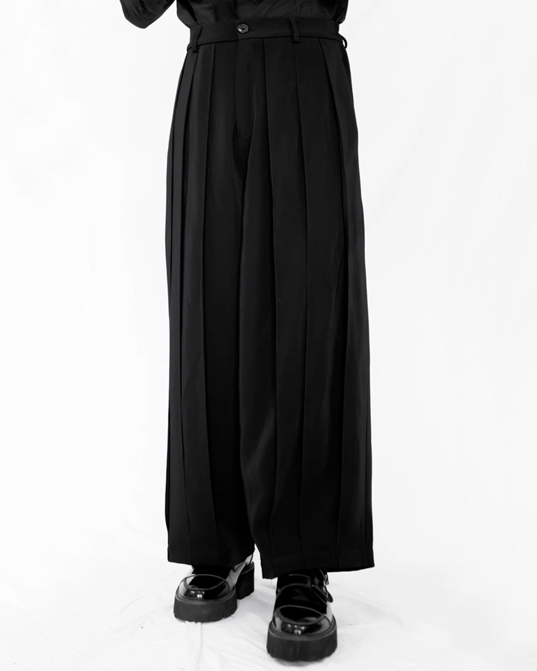 ユニセックスで完売品◇BLACK GRAVITY◇SUSPENDER WIDE PANTS