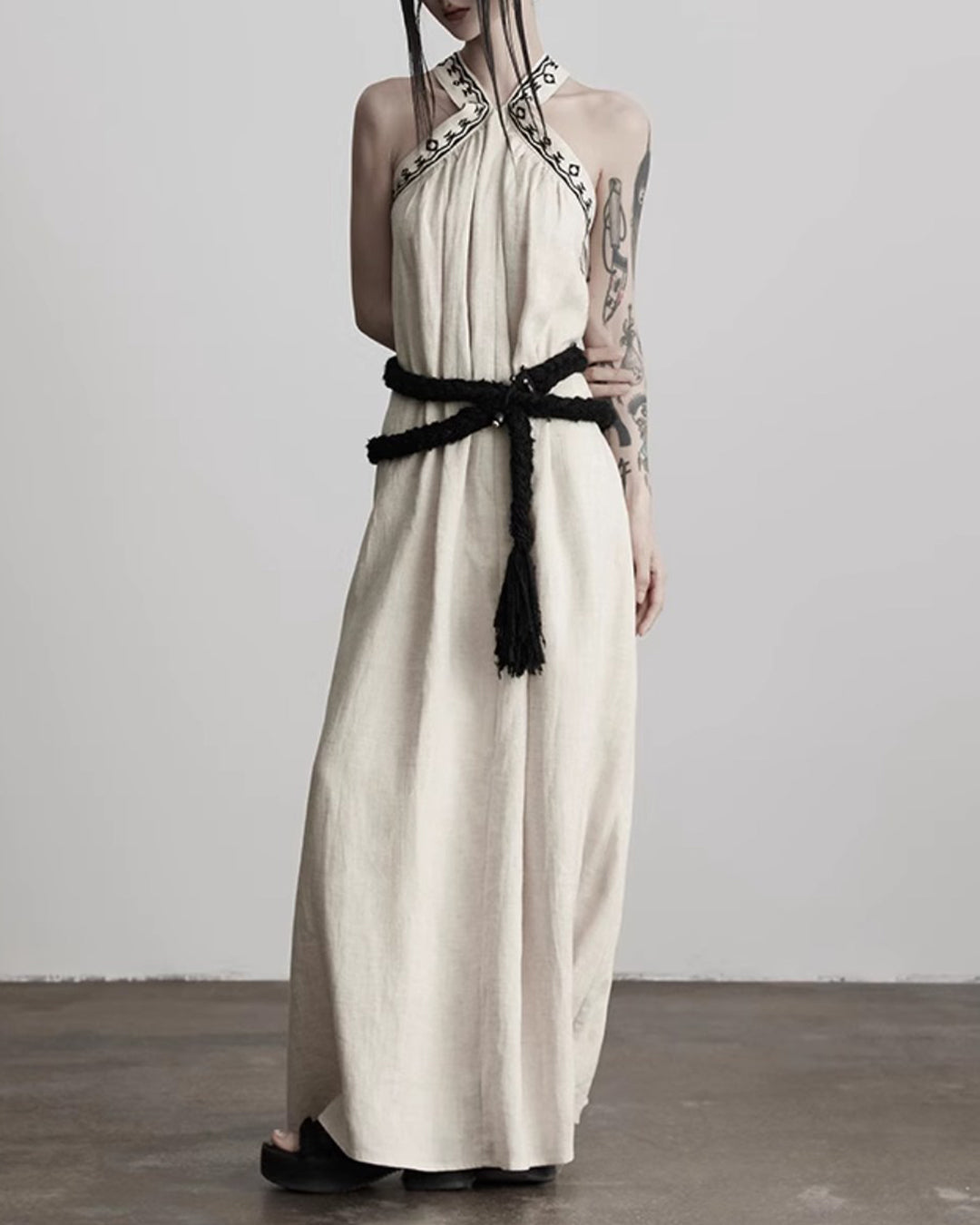 ♠♥HAND-WOVEN TASSEL ROPE BELT