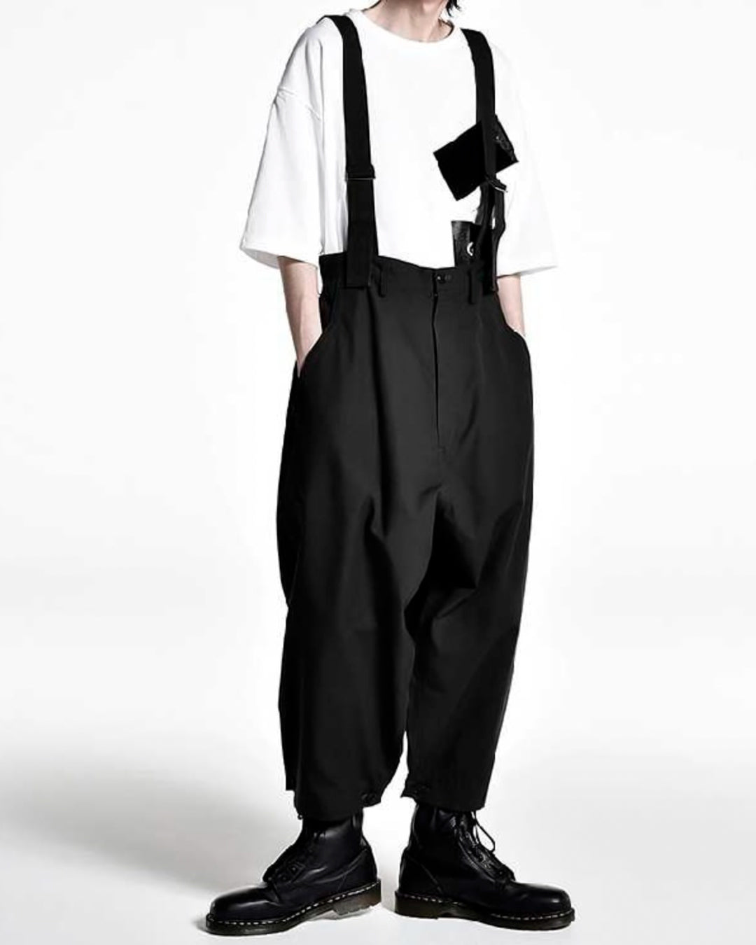 予約販売】♤♥SUSPENDER WIDE PANTS 02 – Black Gravity