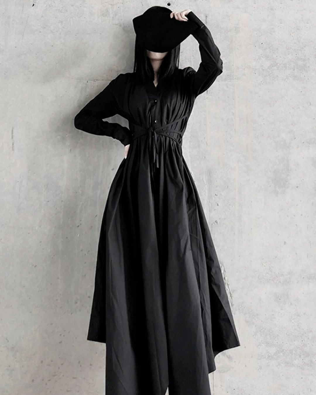 l_orL'Or Irregular Hem Jacquard Dress / Gray