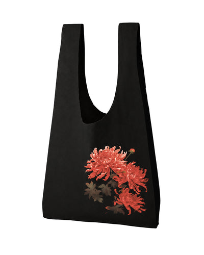 ♠♥RED CHRYSANTHEMUM MARCHE BAG