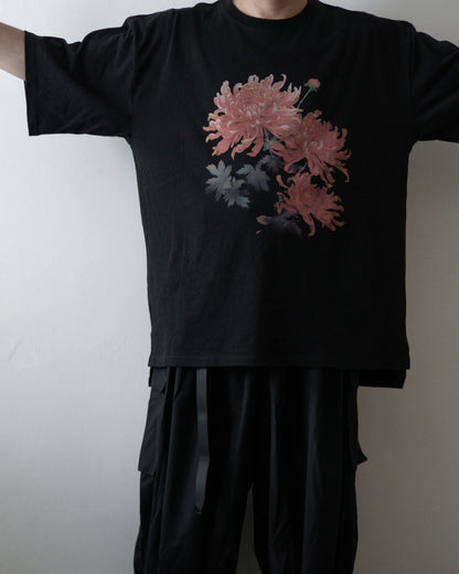 ♠♥RED CHRYSANTHEMUM BIG T-SHIRT