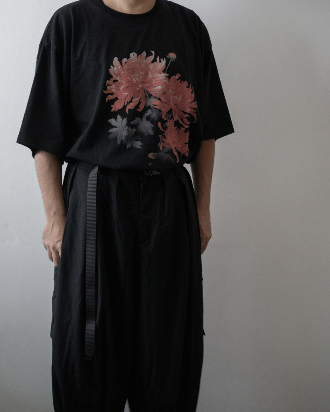 ♠♥RED CHRYSANTHEMUM BIG T-SHIRT