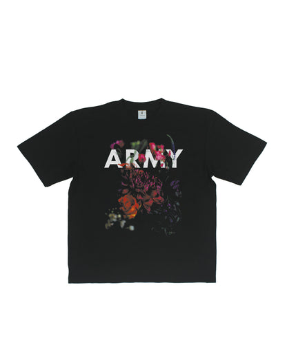 ♠♥ARMY HOMAGE FLORAL BIG T-SHIRT