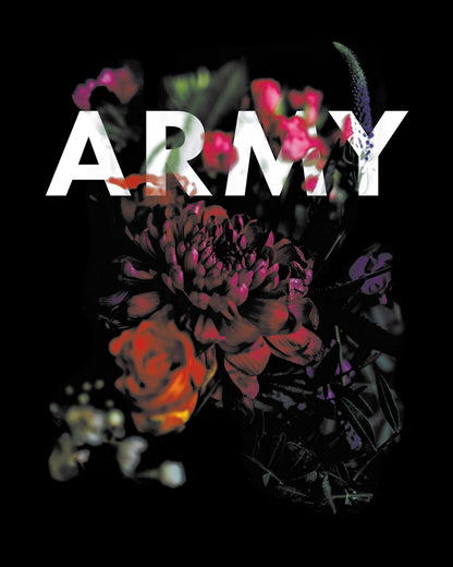 ♠♥ARMY HOMAGE FLORAL BIG T-SHIRT