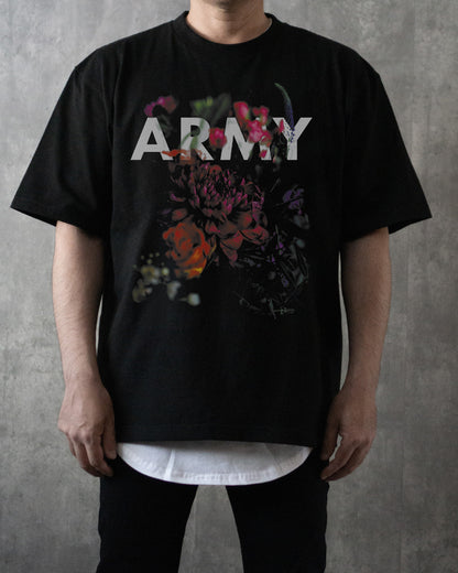 ♠♥ARMY HOMAGE FLORAL BIG T-SHIRT