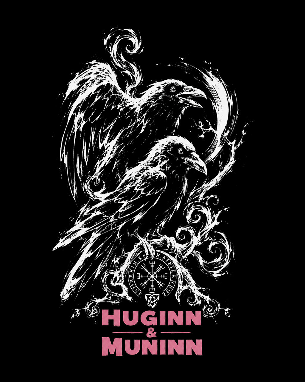 ♠♥HUGINN & MUNINN BIG T-SHIRT