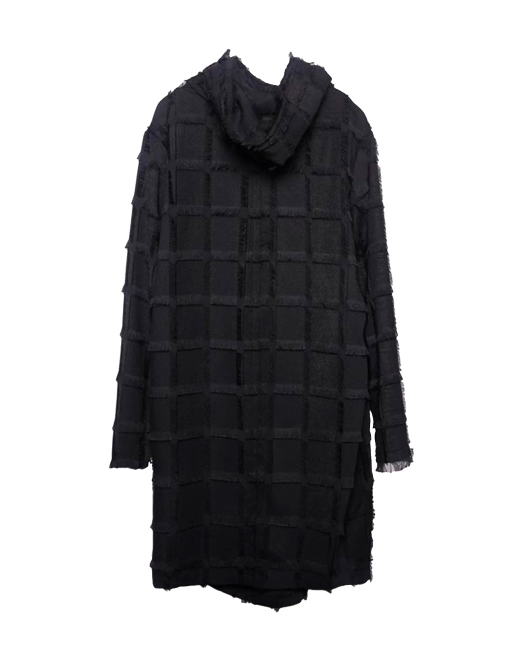 ♠STRIPE LATTICE FRINGE COAT