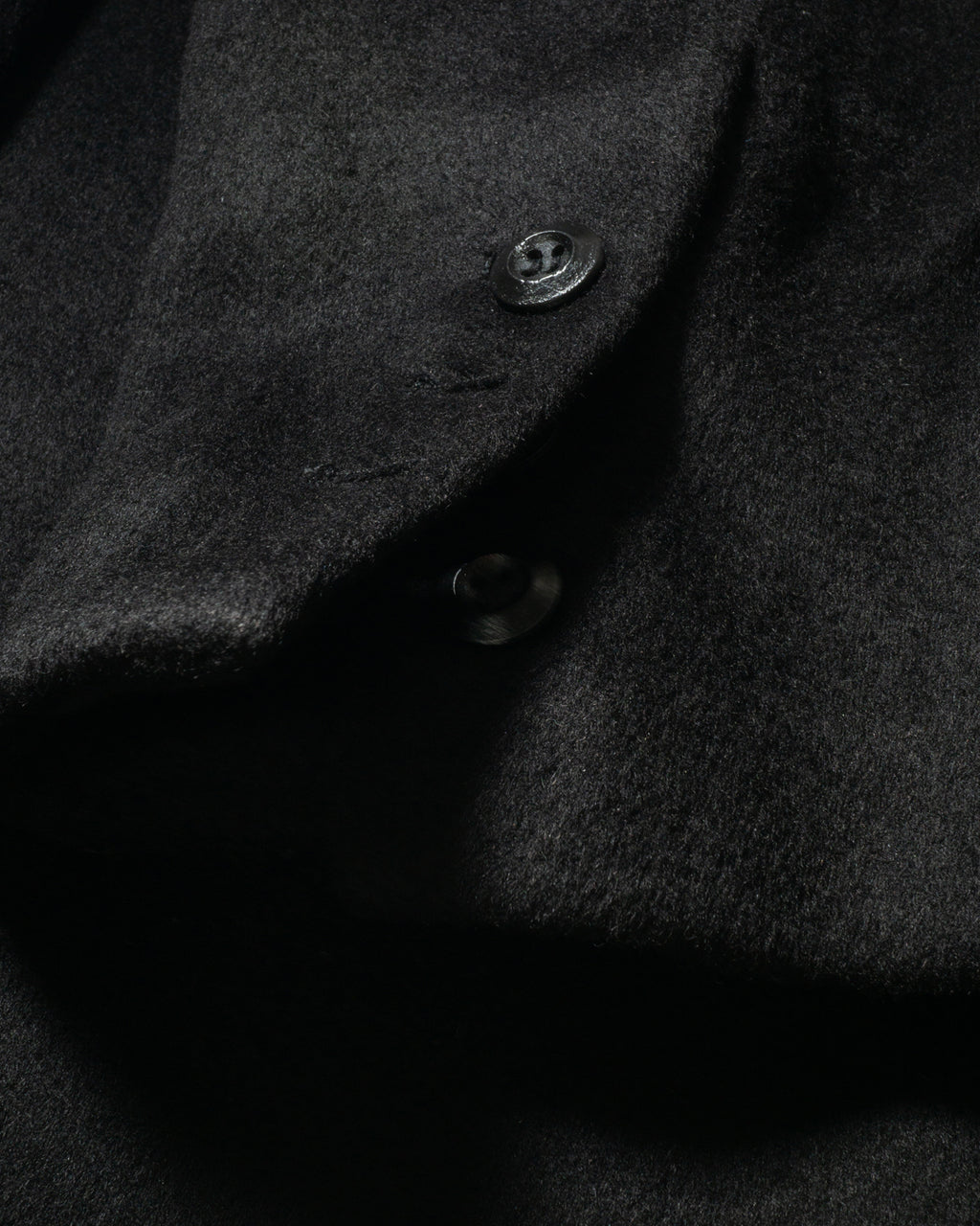 ♠WOOL COLLARLESS COAT