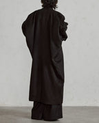 ♠WOOL COLLARLESS COAT