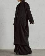♠WOOL COLLARLESS COAT