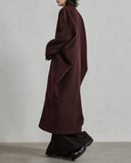 ♠WOOL COLLARLESS COAT