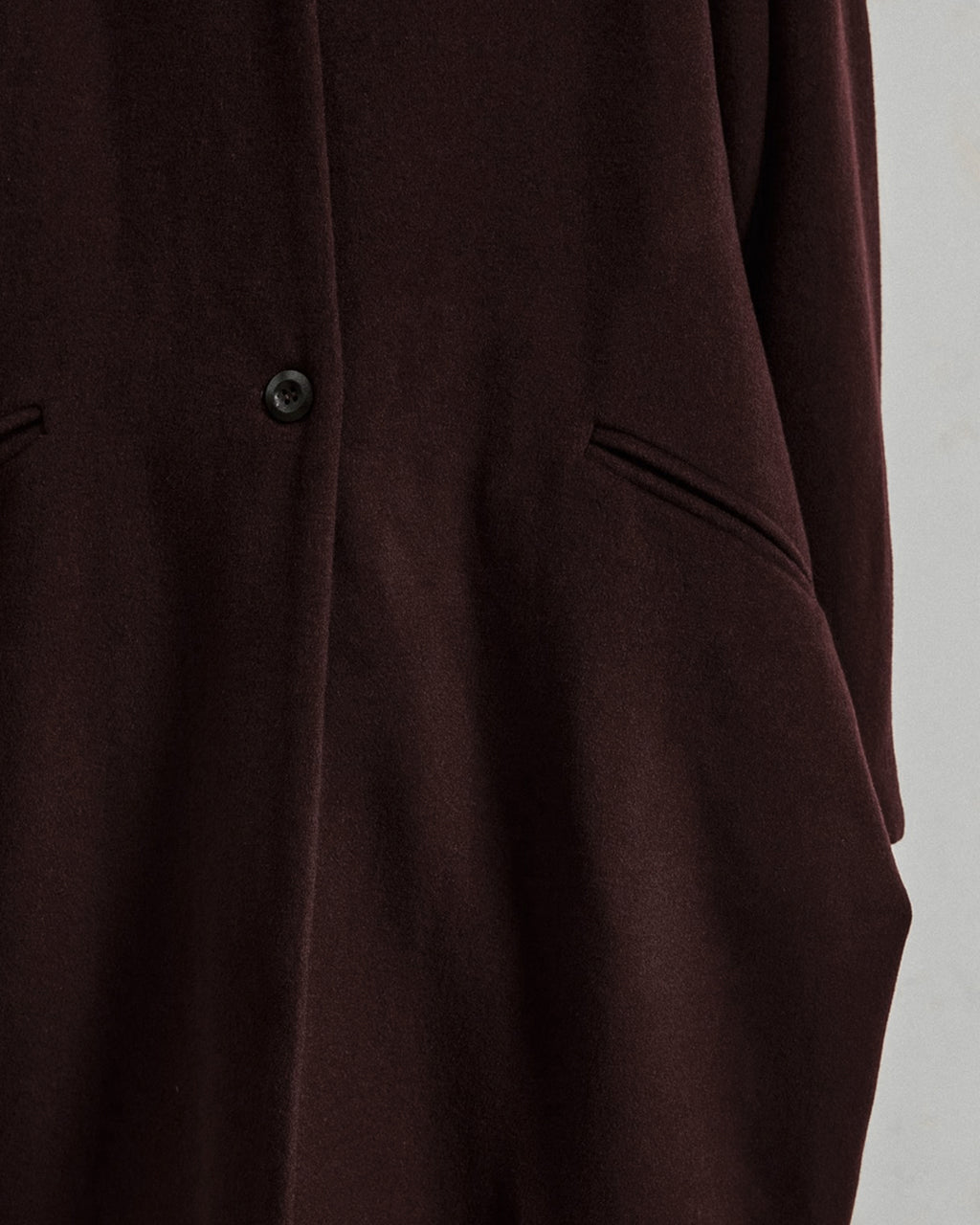 ♠WOOL COLLARLESS COAT