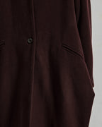 ♠WOOL COLLARLESS COAT