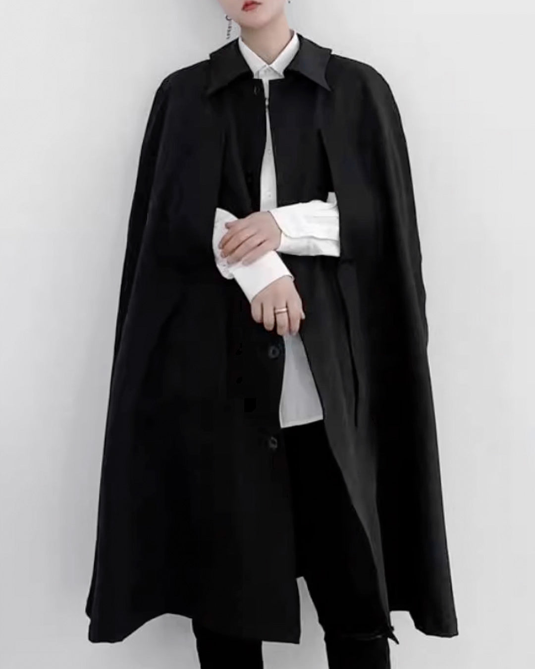 ♠STEN COLLAR CLOAK COAT