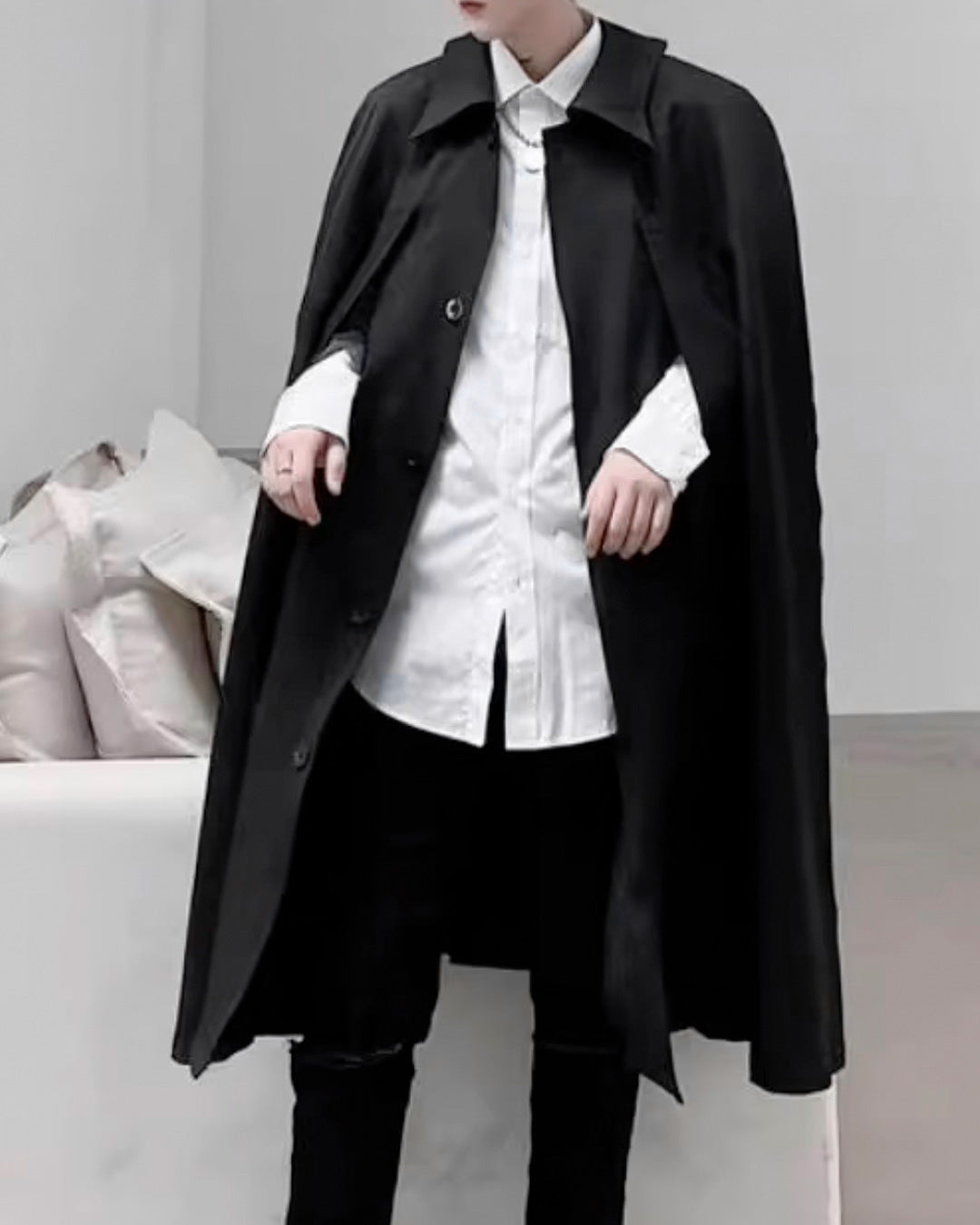 ♠STEN COLLAR CLOAK COAT