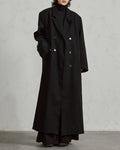 ♠WIDE SHOULDER DOUBLE LONG COAT