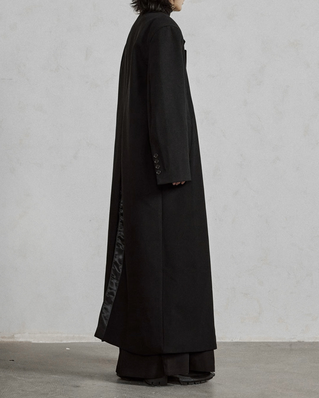 ♠WIDE SHOULDER DOUBLE LONG COAT