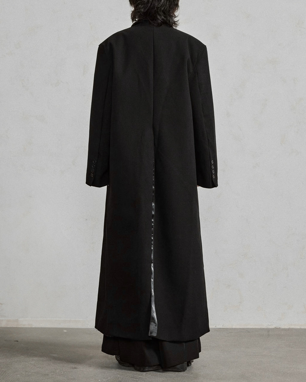 ♠WIDE SHOULDER DOUBLE LONG COAT