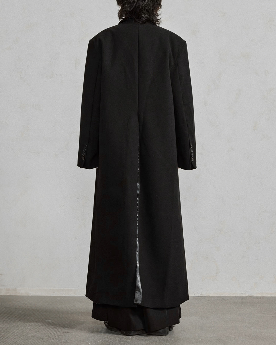 ♠WIDE SHOULDER DOUBLE LONG COAT