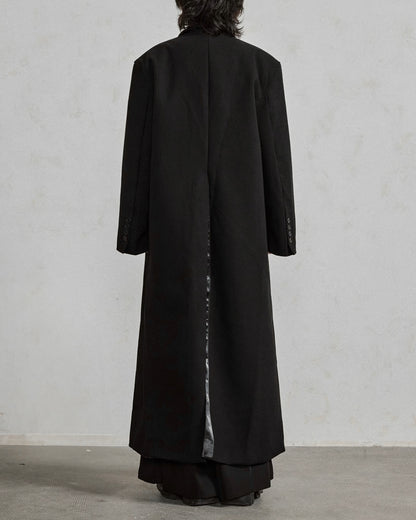 ♠WIDE SHOULDER DOUBLE LONG COAT