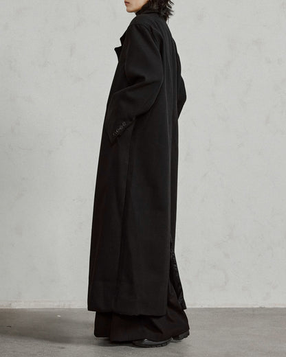 ♠WIDE SHOULDER DOUBLE LONG COAT