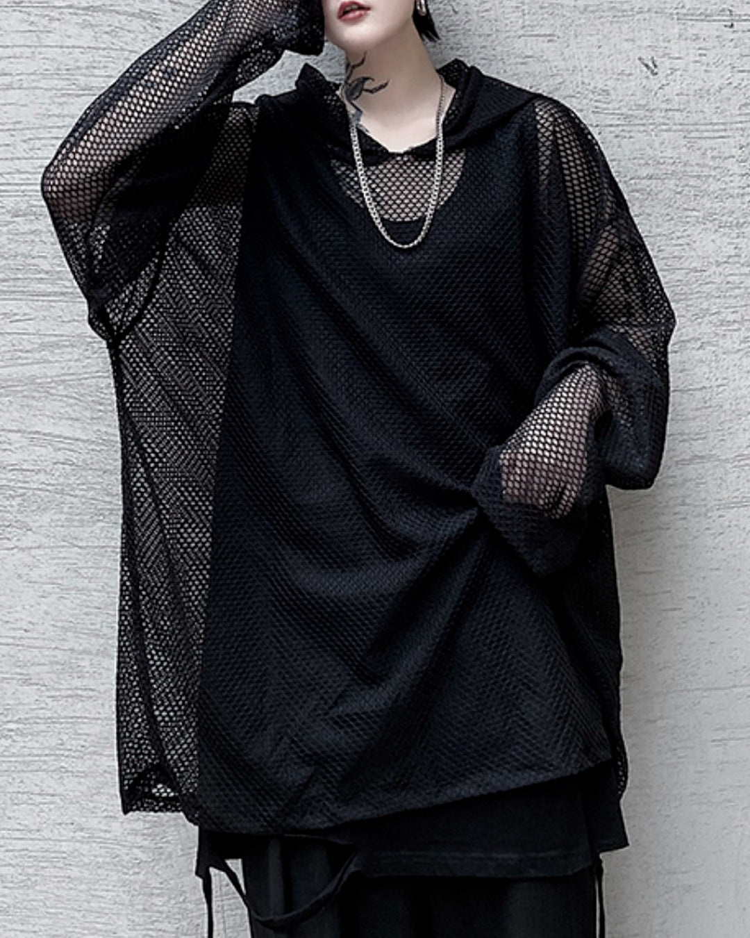 ♠MESH HOODY