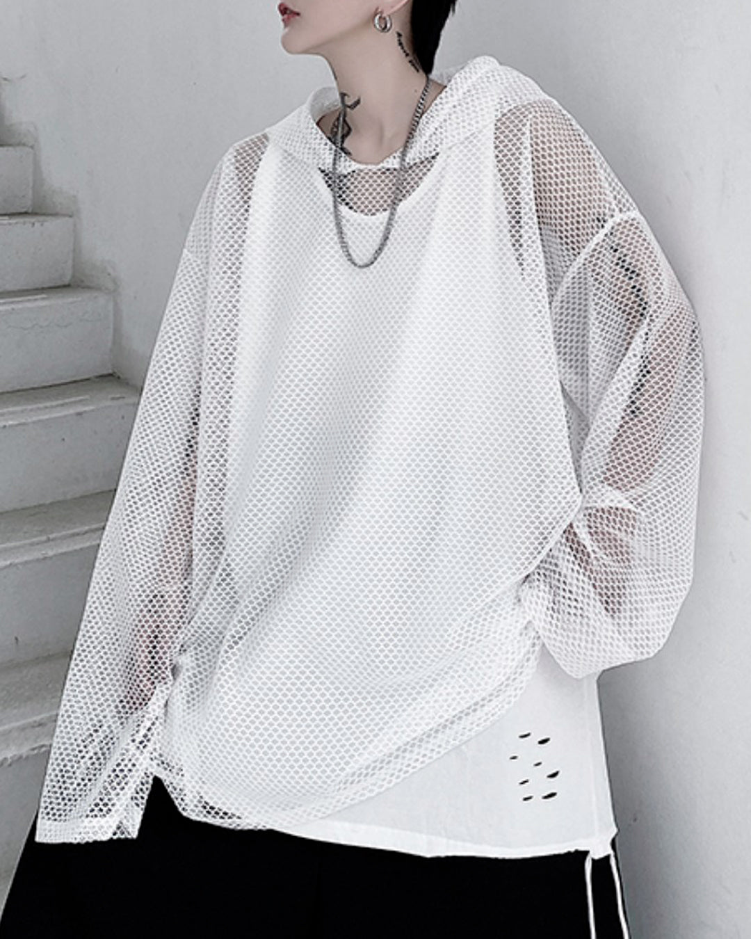 ♠MESH HOODY