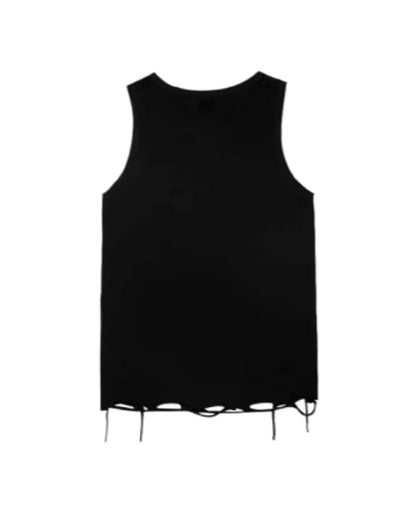 ♠DAMAGED HEM BIG SLEEVELESS