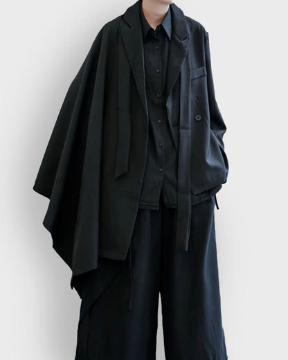 ♠ASYMMETRY CLOAK JACKET