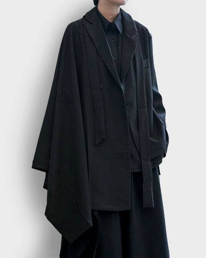 ♠ASYMMETRY CLOAK JACKET