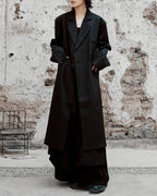 【10%OFF】♠BELTED OVERSIZED LONG JACKET