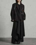♠DAMAGED ROSE TAILORED JACKET