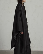 ♠ASYMMETRY MID-LENGTH CLOAK JACKET