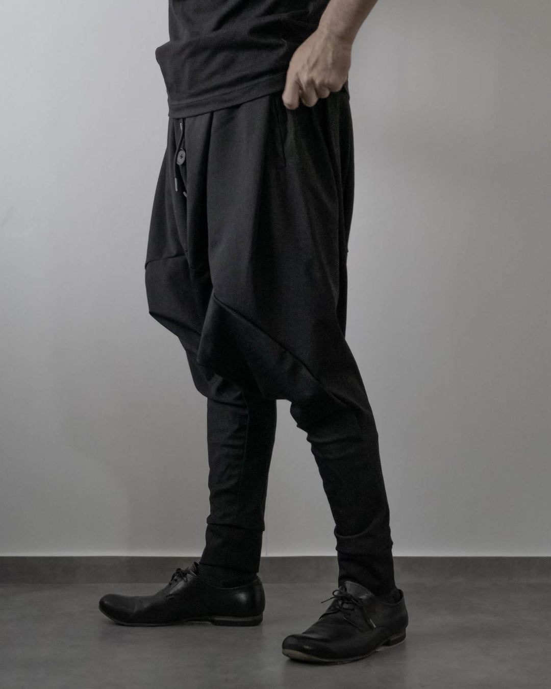 ♤STRETCH SAROUEL PANTS – Black Gravity