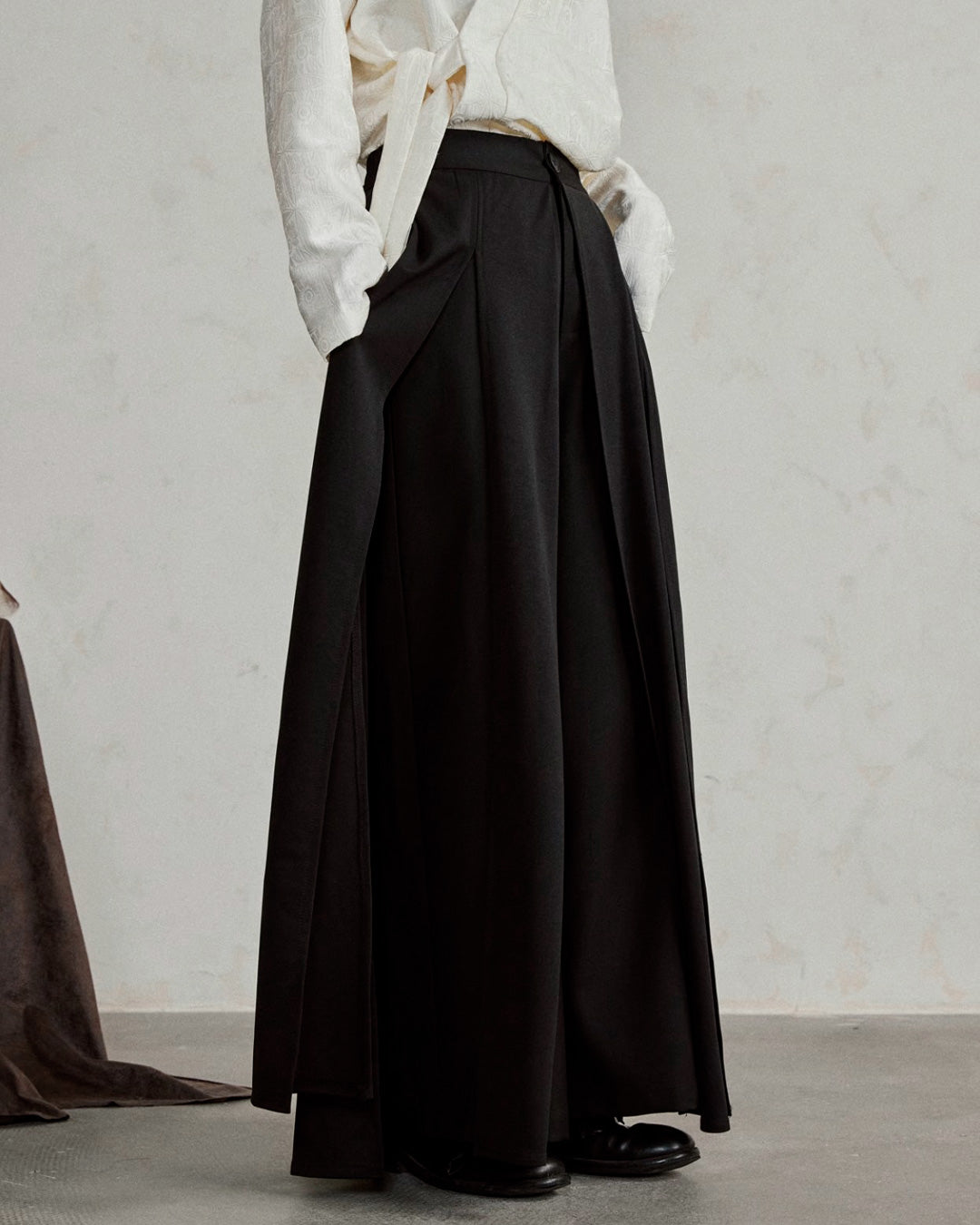 ♠MULTI PANEL LAYERED WIDE PANTS