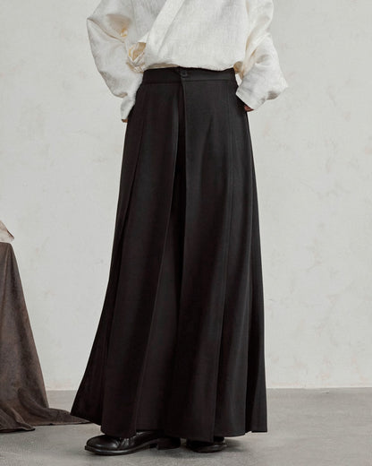 ♠MULTI PANEL LAYERED WIDE PANTS