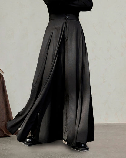 ♠MULTI PANEL LAYERED WIDE PANTS