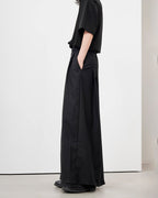 ♠DOUBLE LAYERED  WIDE PANTS