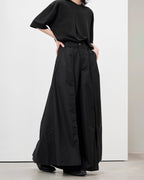 ♠DOUBLE LAYERED  WIDE PANTS