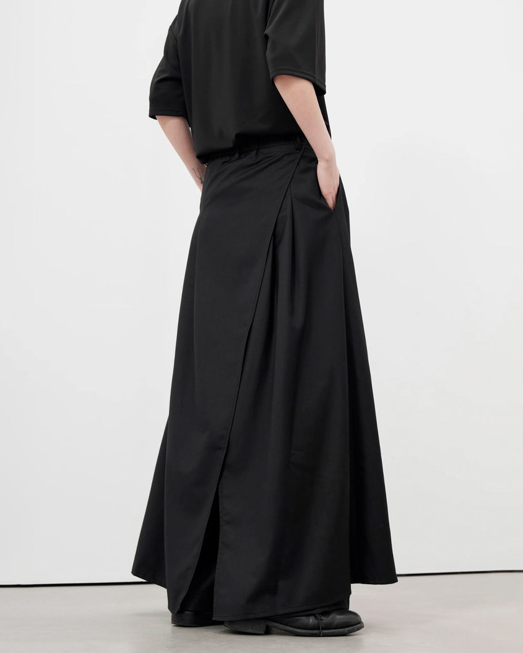 ♠DOUBLE LAYERED  WIDE PANTS