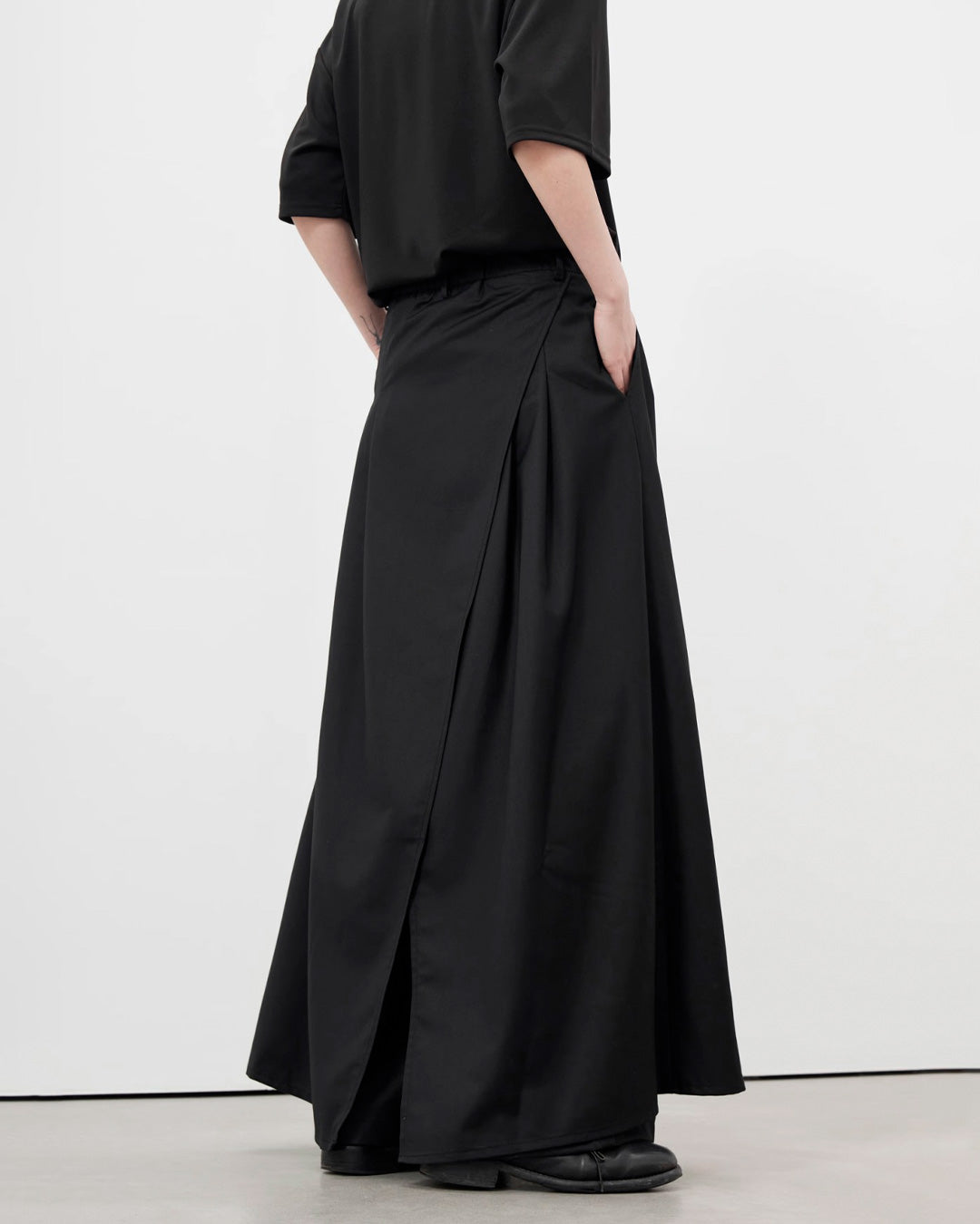 ♠DOUBLE LAYERED  WIDE PANTS