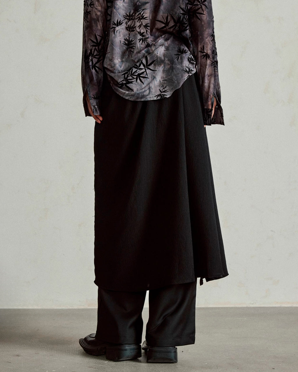 ♠TWO PIECE DRAPE WRAP PANTS