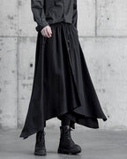 ♠IRREGULAR HEM SKIRT-LIKE PANTS