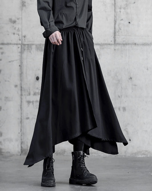♠IRREGULAR HEM SKIRT-LIKE PANTS