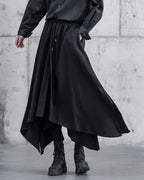 ♠IRREGULAR HEM SKIRT-LIKE PANTS