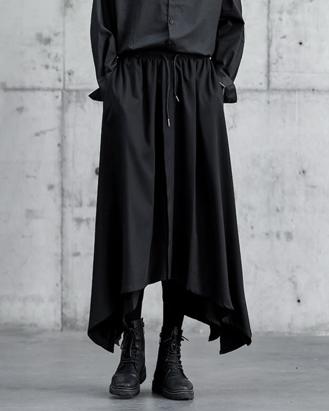 ♠IRREGULAR HEM SKIRT-LIKE PANTS