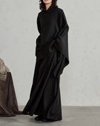 ♠WIDE SLEEVE DRAPED SHIRT