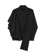 ♠ASYMMETRY SHAWL SHIRT