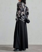 ♠CRAFT FLOWER SHEER SHIRT